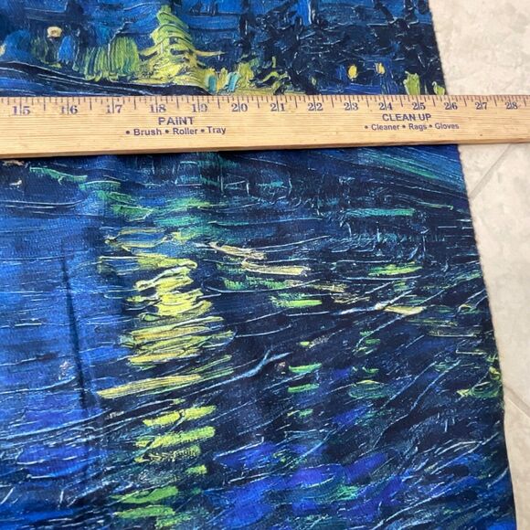 NWT Van Gogh inspired Scarf Shawl Wrap Women’s One size Fashion Apparel Blue - Picture 9 of 9
